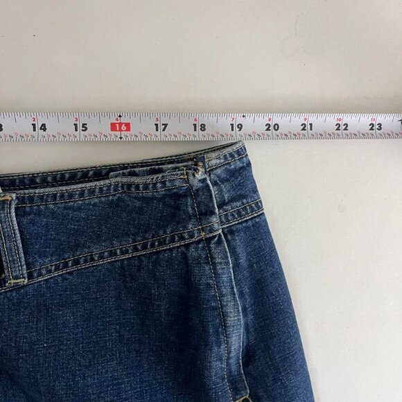 y2k denim plus size preppy girly long jean skirt - Picture 5 of 8